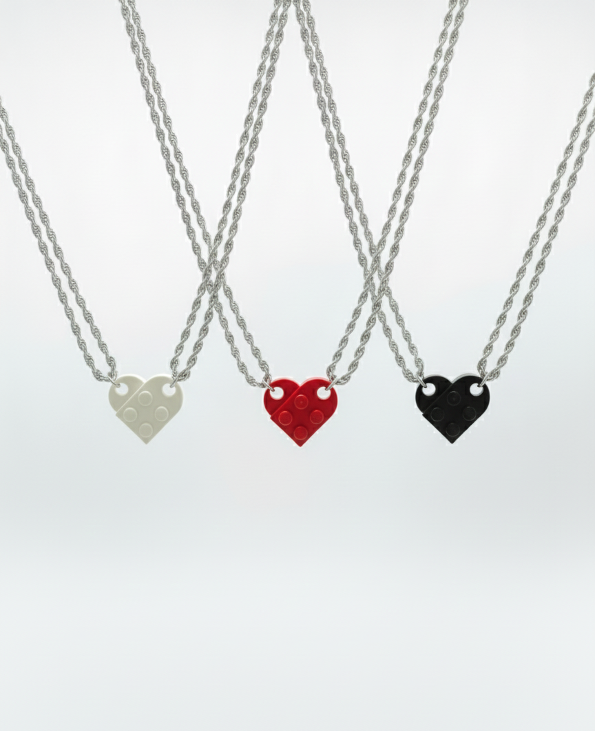 Connected Hearts - Couple Necklace